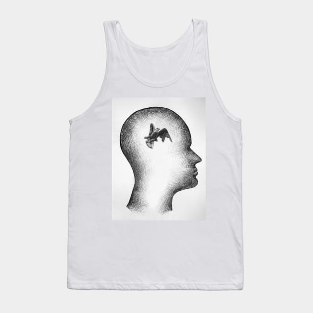 Head Tank Top by benheineart